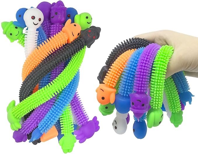 36 Pack Halloween Stretchy Strings Sensory Fidget Toys Pack,Autism Toys Great for Kids Treat Bags Gifts Stress Relief Party Favors,Halloween Party Decorations (Halloween)