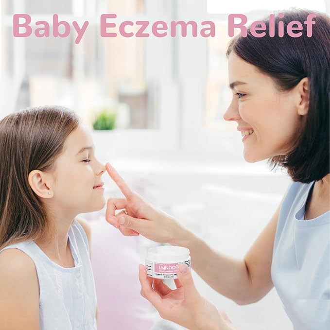 Baby Eczema Relief Cream, All-Natural Herbal Formula for Safe, Soothing Skin Protection Against Rashes, Dryness, Redness, and Itchiness, 3.53oz