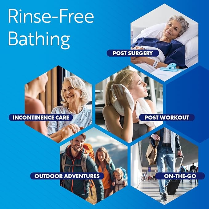 Homecare Pro Oversized Daily Cleansing Adult Wipes With 6 Moisturizers Wet Cleansing, Rinse Free, Bathing Wipes, Hospital Grade pH Balanced for Fragile Skin - | 48 Count XL |- 12 Pack