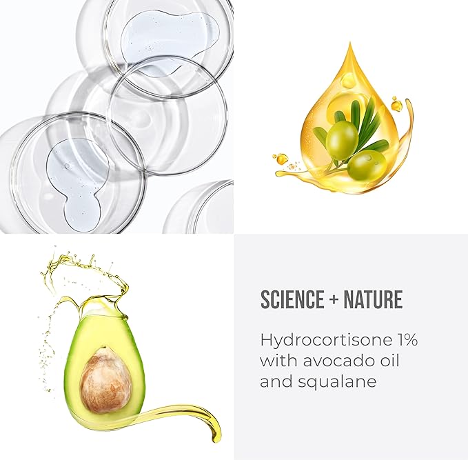 quitch Hydrocortisone Healing Balm, Eczema Cream for Kids Stick, Psoriasis Relief Treatment, Anti Itch Maximum Strength, Healing Ointment, Rash, Dry Skin Treatment for Skin, Avocado Oil Squalane