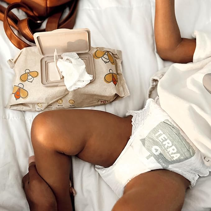 Terra Size 4 Training Pants– 85% Plant Based Pull-Up Style Diapers, Ultra-Soft & Chemical-Free for Sensitive Skin, Superior Absorbency, Perfect Overnight Diapers, for Toddlers 22-30 Pounds, 16 Count