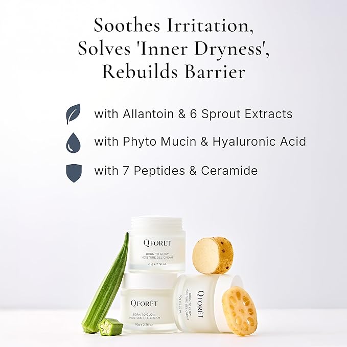 Hydrating Gel Cream | Lightweight Vegan Moisturizer for Sensitive, Blemish-Prone Skin | Plant Mucin (Snail Alternative) for a Healthy Glow | Fast-Absorbing & Non-Greasy, 2.36oz