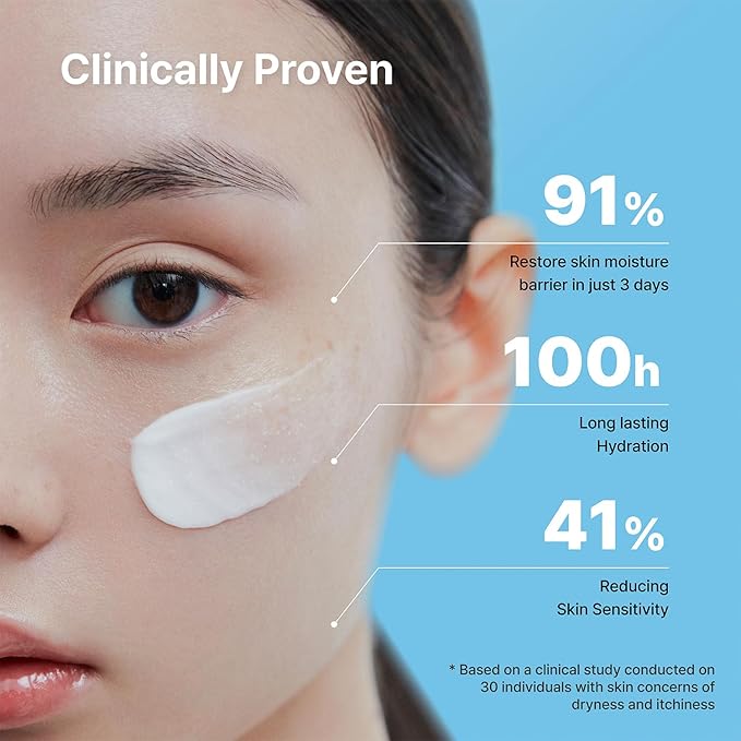 Illiyoon Ceramide Ato Concentrate Cream | Moisturizer for Dry & Sensitive Skin, 100hr Lasting Hydration, For Face & Body, Gentle for Infants, Moisture Barrier Repair, Vegan Certified, 2.53 fl.oz.