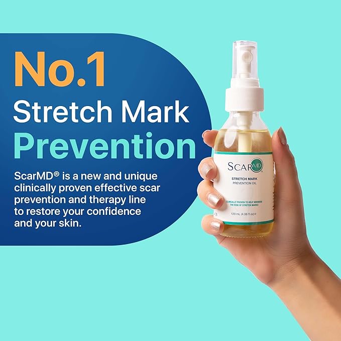 Stretch Mark Oil, Minimizes the Risk and Severity of Stretch Marks, Gentle Belly Oil for Pregnancy, Made of Natural Ingredients, Suitable for Adults and Children, 120mL（4.06 Fl Oz）