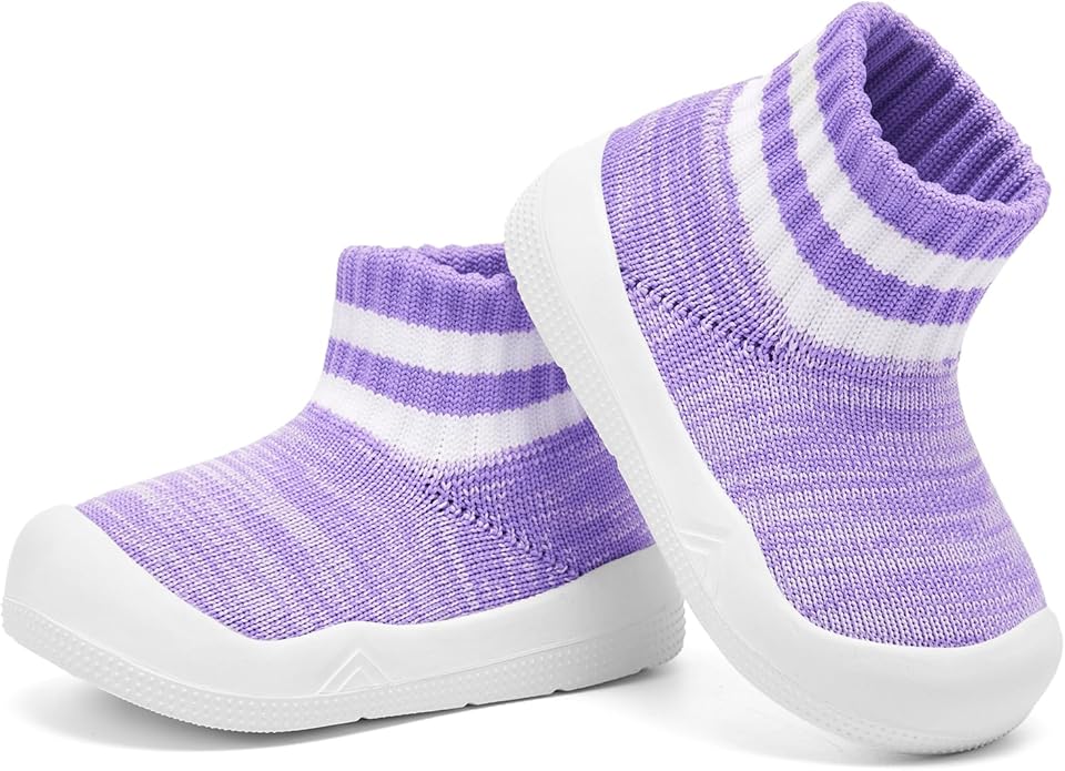 Engtoy Baby Shoes & Socks - Non-Slip Breathable Slippers with Soft Rubber Sole - Baby Boys & Girls Slip On Sneakers