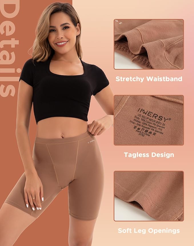 INNERSY Women's Period Underwear Heavy Flow Leakproof Boyshorts Menstrual Panties