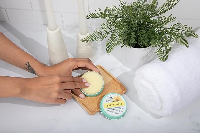 SSF Organics Baby Salve Happy Hiney | Diaper Rash | Calendula Baby Balm | 100% Organic Gentle Solutions | Hand Crafted in Small Batches | Made with Calendula, Lavender and Shea. 2, Ounce Pack of 3