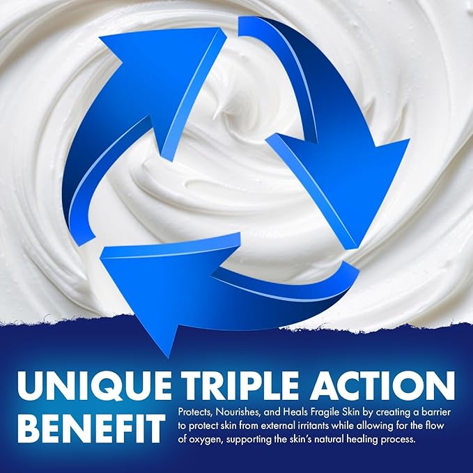 Welmedix Fragile Skin Protective Ointment Hospital Grade Healing Ointment, Barrier Cream & Skin Protectant w/Calendula for Treatment of Eczema, Psoriasis, Dermatitis, Bed Sores, Chafing (5oz Tube)