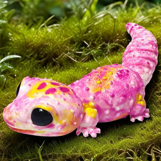Taba Squishy, Ultra-Soft Gecko Squeeze Toys for Kids Adults, Fidget Sensory Stress Relief Squishies Toys, Food-Grade Silicone Cute Anxiety Relief Party Favors Gifts for Girls & Boys
