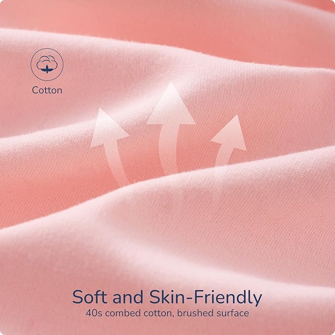 1.0 Tog 2.5 Tog Baby Sleep Sack, 100% Cotton Baby Sleeping Bag 3-24M, 2-Way Zipper Baby Wearable Blanket