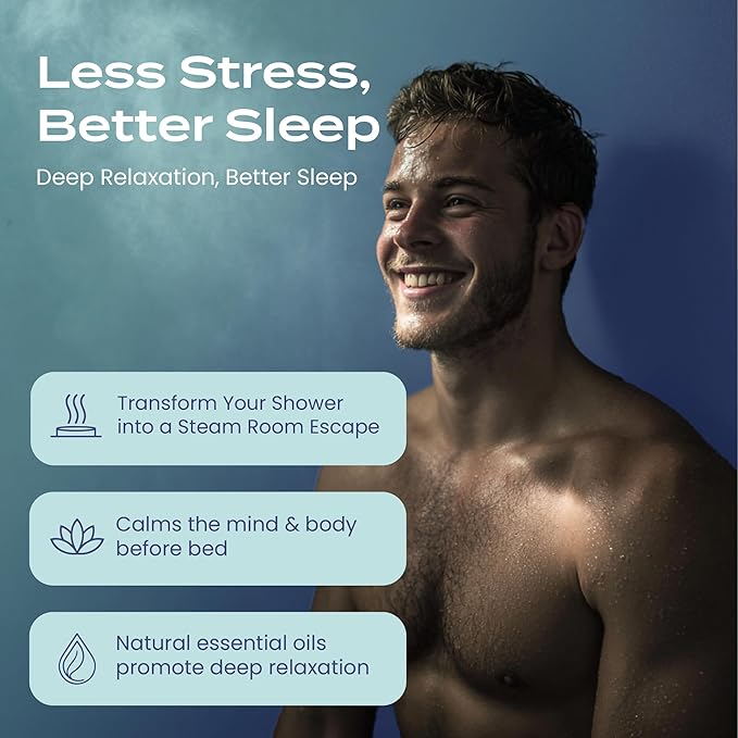 Body Restore Shower Steamers Aromatherapy 6 Pack - Boo Basket Stuffers for Women, Christmas Stocking Stuffers for Men, Birthday Gifts, White Elephant, Relaxation, Self Care - Clarity