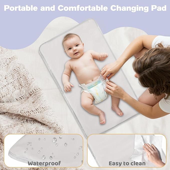 Diaper Bag Backpack - Large Diaper Bag with Portable Changing Pad as Baby Shower Gifts, Lightweight Waterproof Unisex Travel Baby Bag with 4 Insulated Pockets and Stroller Buckles, Dark Blue