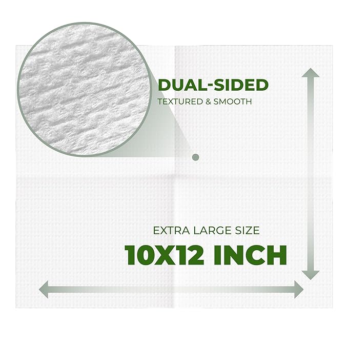 Clean Towels for Face XL, Disposable Ultrasoft Clean Skin Towels for All Skin Types, Makeup Remover & Facial Cleansing Wipes, Gentle On Skin, 50Ct