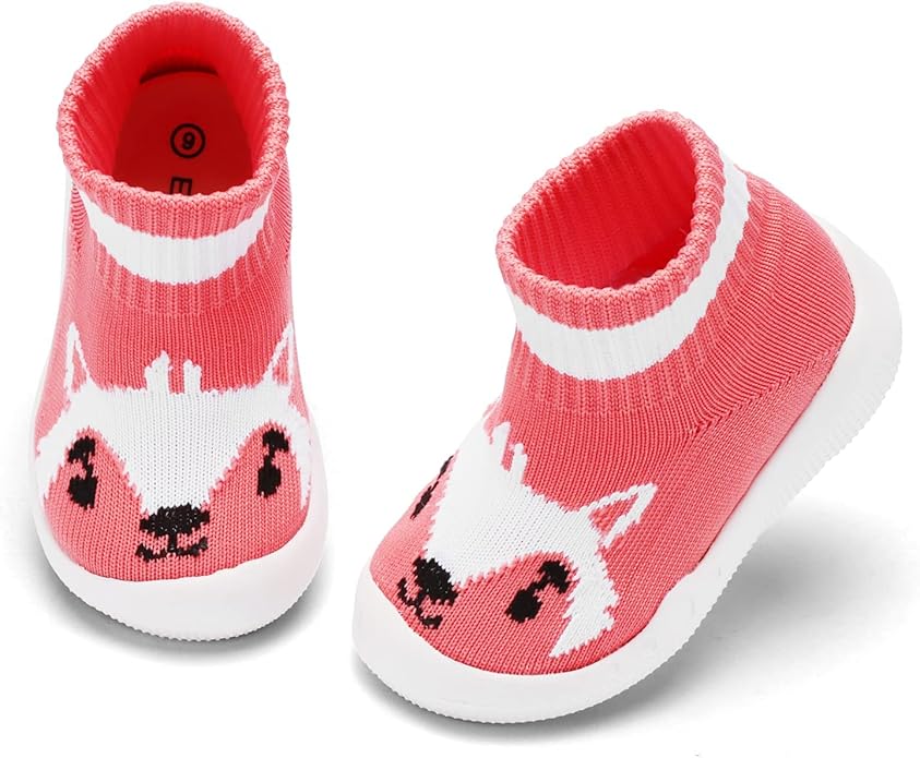 Engtoy Baby Shoes & Socks - Non-Slip Breathable Slippers with Soft Rubber Sole - Baby Boys & Girls Slip On Sneakers