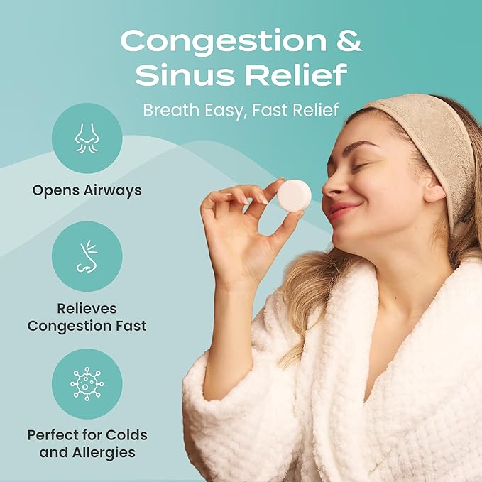 Body Restore Shower Steamers Aromatherapy 15 Pack - Boo Basket Stuffers for Women, Christmas Stocking Stuffers for Men, Birthday Gifts, White Elephant, Relaxation, Self Care - Eucalyptus