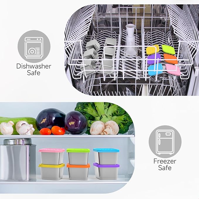 SOPHICO Stainless Steel Snack Containers for Kids, 6 oz Leak Proof Small Food Storage Container with Silicone Lid, 304 Metal Toddler Lunch Box for Daycare, School and Travel (6 Pack)