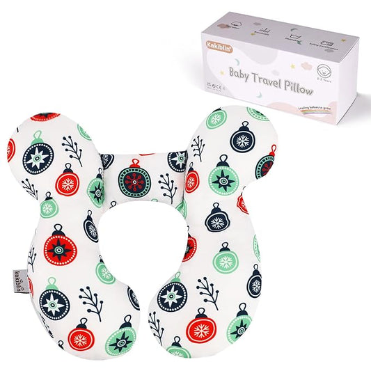 KAKIBLIN Baby Travel Pillow for Head and Neck, Upgraded Head Support Pillow, Baby Neck Pillows for Car Seat,Pushchair,Travel,(Cross)