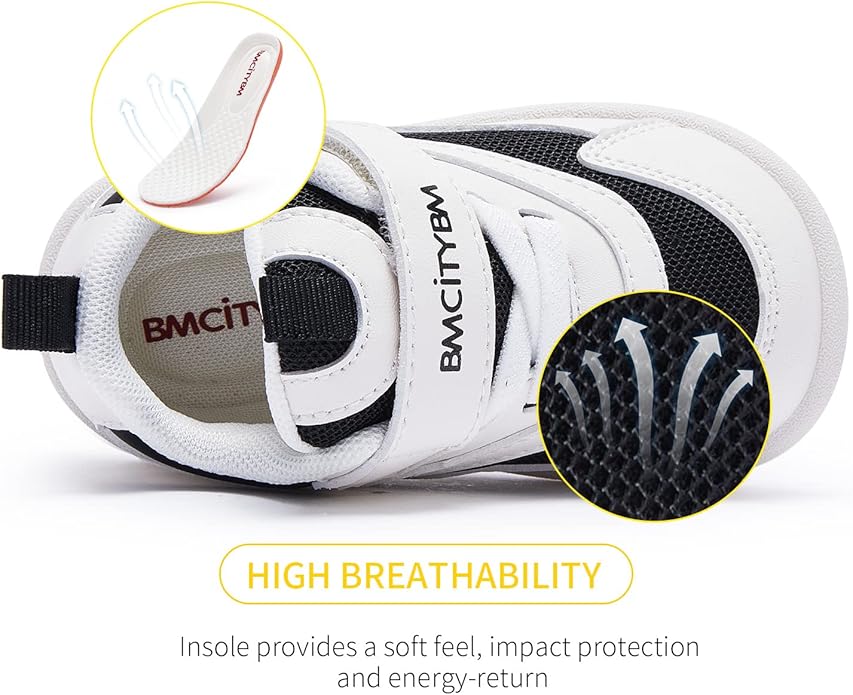 BMCiTYBM Baby Shoes Boy Girl Infant Sneakers Non-Slip First Walkers 6 9 12 18 24 Months