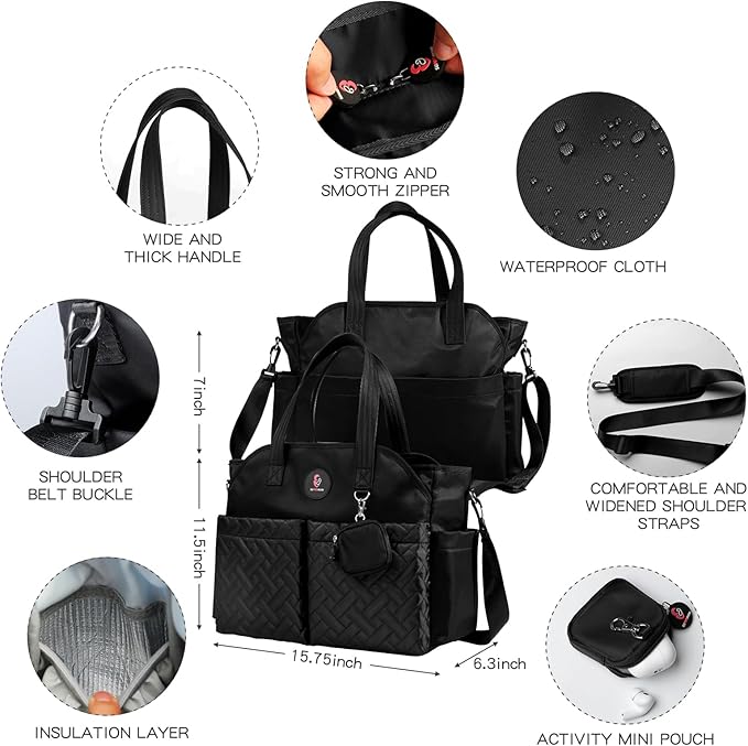 Diaper Bag Tote: Large Tote Baby Bag Boy Diaper Bag Stylish Girl Diaper Bag,Shoulder Mommy Bag