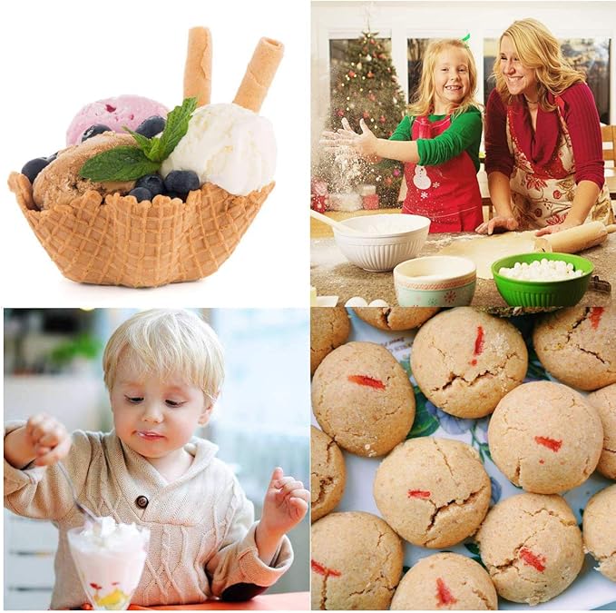 Ice Cream Scoop Set, 3 PCS Cookie Scoops, Disher, Muffin Scoops, Cupcake Scoop - #16 (2.7 oz), #20 (2 oz), #30 (1.25 oz), For Cookie, Ice Cream, Muffin, Side Dish, Mashed Potatoes