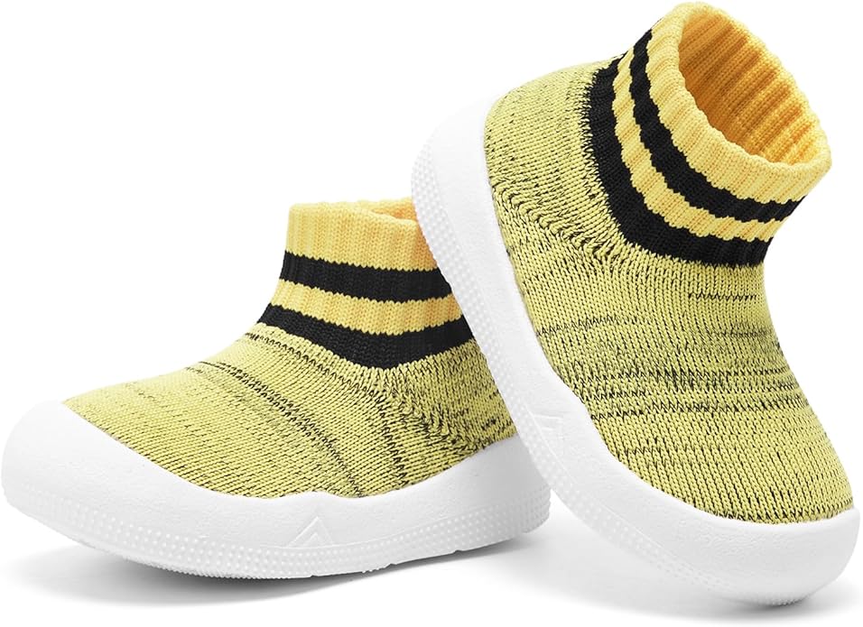 Engtoy Baby Shoes & Socks - Non-Slip Breathable Slippers with Soft Rubber Sole - Baby Boys & Girls Slip On Sneakers