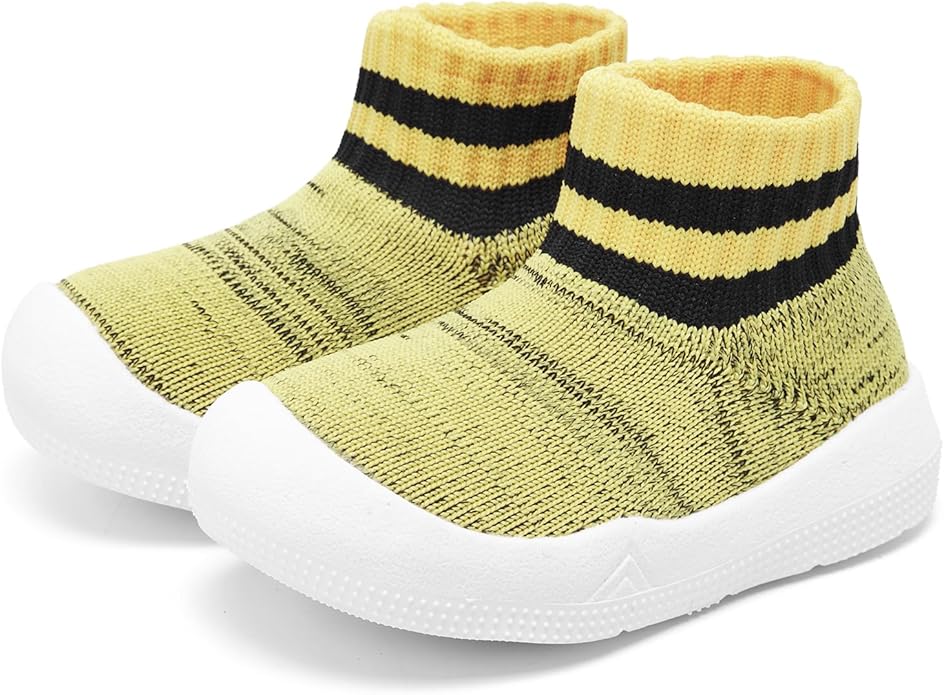 Engtoy Baby Shoes & Socks - Non-Slip Breathable Slippers with Soft Rubber Sole - Baby Boys & Girls Slip On Sneakers