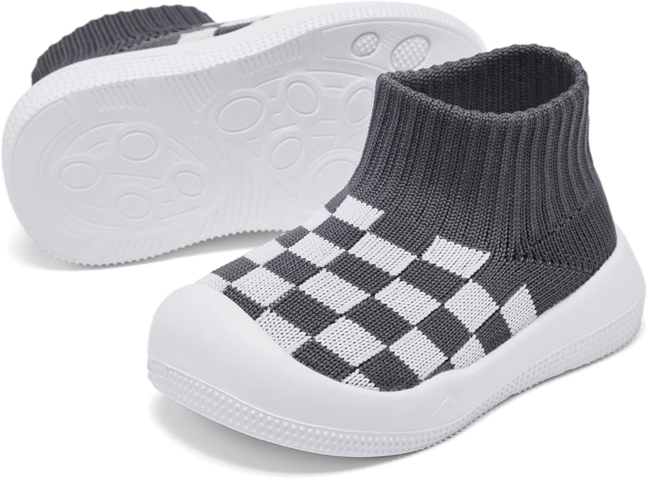 Eashi Baby Boy Girl Non-Skid Indoor Infant Walking Shoes Breathable Warm Elastic Sock Shoes with Memory Sole Protect Toes Outdoor Sneakers