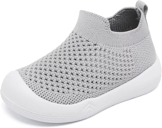 Eashi Baby Boy Girl Non-Skid Indoor Infant Walking Shoes Breathable Warm Elastic Sock Shoes with Memory Sole Protect Toes Outdoor Sneakers