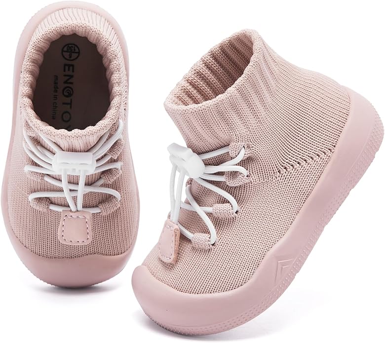 Engtoy Baby Shoes & Socks - Non-Slip Breathable Slippers with Soft Rubber Sole - Baby Boys & Girls Slip On Sneakers