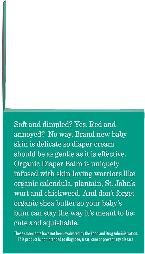 Earth Mama Organic Diaper Balm 2-Ounce | Diaper Cream for Baby | EWG Verified, Petroleum & Artificial Fragrance-Free with Calendula for Sensitive Skin (6-Pack)