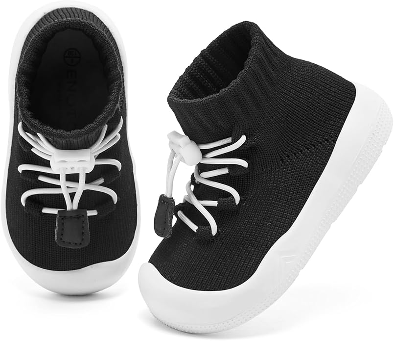 Engtoy Baby Shoes & Socks - Non-Slip Breathable Slippers with Soft Rubber Sole - Baby Boys & Girls Slip On Sneakers