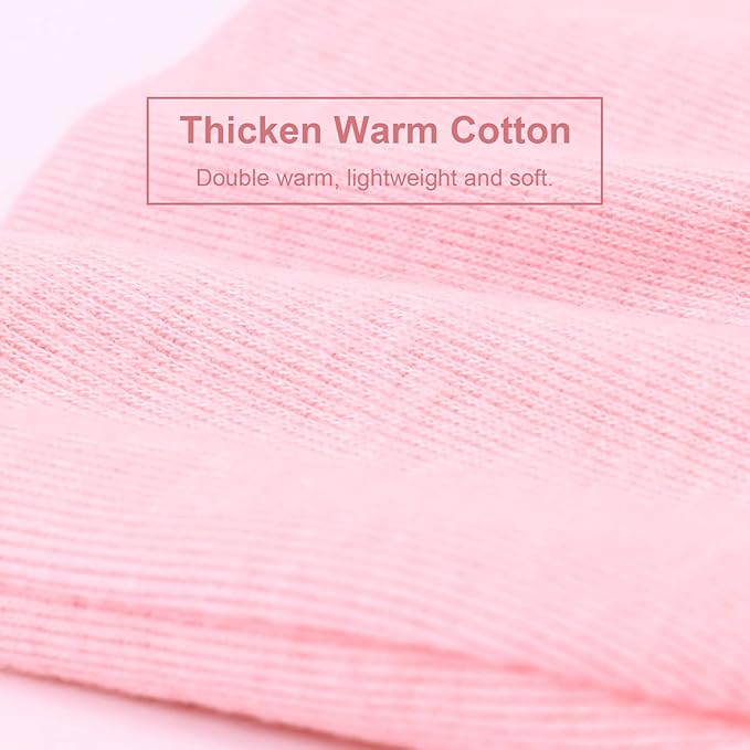 BQUBO Newborn Girls Hats Baby Hat and Mittens Set Infant Caps Bow Hospital Beanie with No Scratch Mittens for Baby Boys Girls