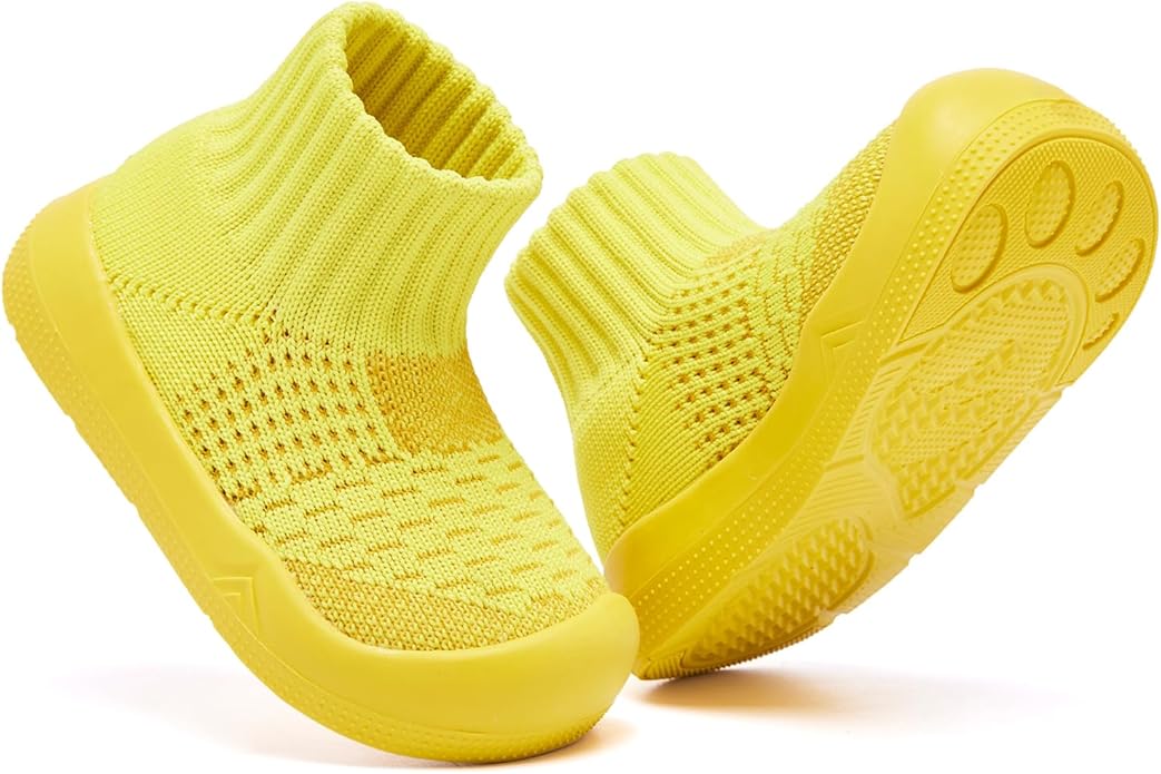Engtoy Baby Shoes & Socks - Non-Slip Breathable Slippers with Soft Rubber Sole - Baby Boys & Girls Slip On Sneakers