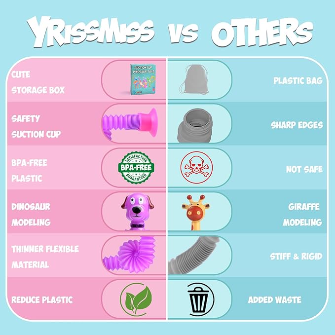 4Pcs Telescopic Suction Cup Puppy Toys,Sensory Toys for Kids 3-5 5-7,Toddler Toy,Fidget Toy,Toddler Travel Essential for Airplane,Pop Tubes, Christmas Stocking for Kids Boys Girls J