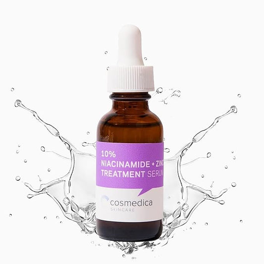 Cosmedica Skincare Niacinamide + Zinc Treatment Serum with Hyaluronic Acid, 1 oz