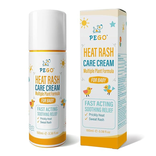 Heat Rash Care Cream for Babies | Prevents Prickly Heat, Sweat Rashes, Eczema & Skin Inflammation | Alleviating Discomfort for Babies Skin | 100ml/3.38oz (100ml/1Pack)