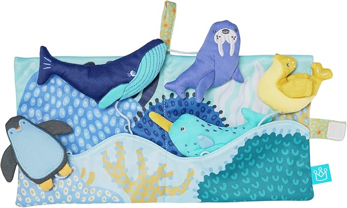 Manhattan Toy Arctic Adventure Machine Washable Soft Bath Time Activity Book for Infants and Toddlers