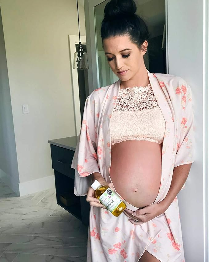 Better than Butter Belly Oil(Tangerine) | Pregnancy Stretch Mark Prevention | 9 fl oz. Lasts for up to 6 Months | Natural Oil and Vitamin E Enriched for Amazing Skin Pre/Post Pregnancy