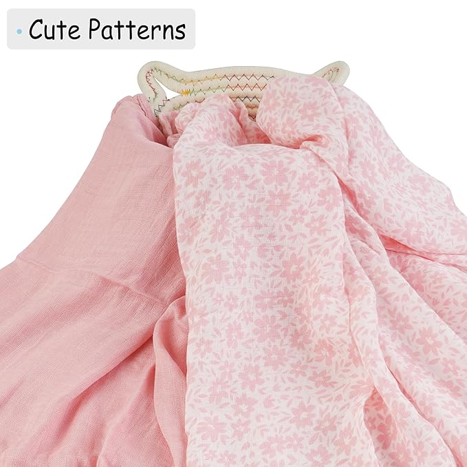 Softan 2 Pack Muslin Swaddle Blankets for Newborn, 36 x 40 inches Muslin Baby Receiving Blankets for Boys and Girls，Baby Newborn Gifts