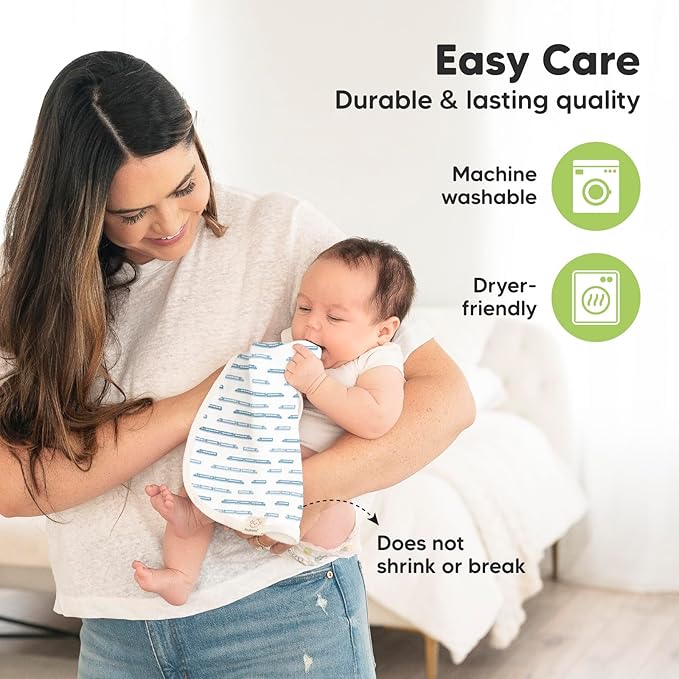 5-Pack Muslin Burp Cloths Baby Boy, Girl - Very Absorbent Baby Burp Cloth Rags, 8-Layers Viscose Derived from Bamboo Cotton Muslin Towel, Super Soft Spit Up Rags, No Shrink Washcloths (Vessels)