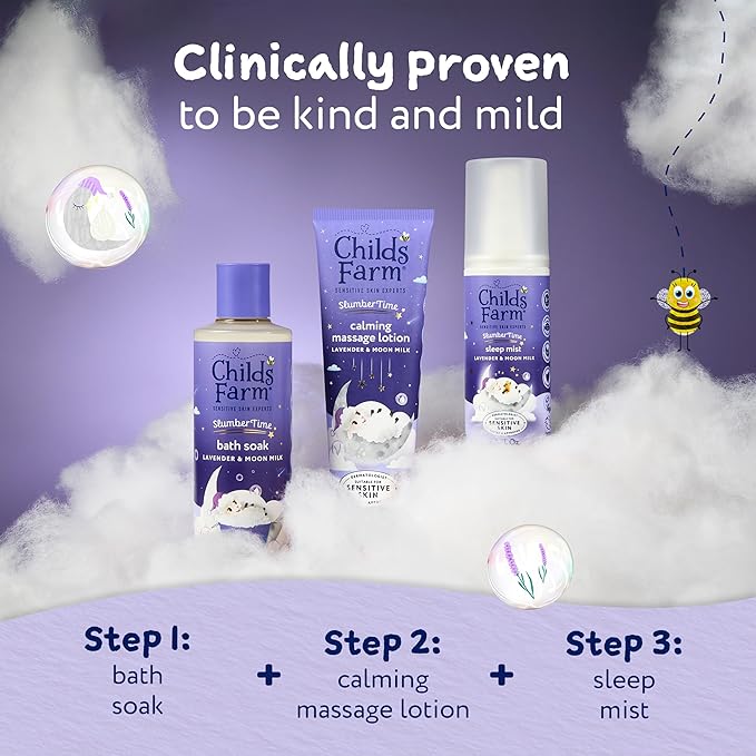 Childs Farm SlumberTime Calming Massage Lotion, Lavender & Moon Milk 150ml US