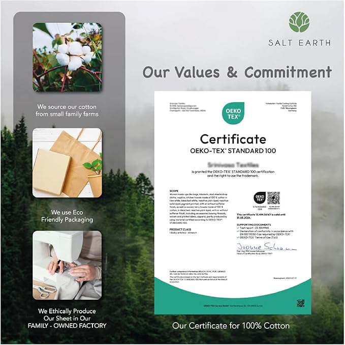 Salt Earth GOTS Certified 100% Organic Cotton 2-Layered Swaddle Baby Blanket, 4 Pack, 47"x 47" Receiving Blankets for Swaddling, Wrap for Boy & Girl, Newborn Baby Essentials, Registry (Solids & Stars)