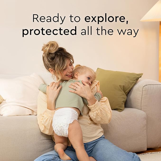 Diaper Pants Toddlers - Size 8 (37+ lbs), Half-Monthly Supply (90 Count), Skin-Friendly, Ultrasoft, Chlorine-Free & Absorbent Diaper Pants