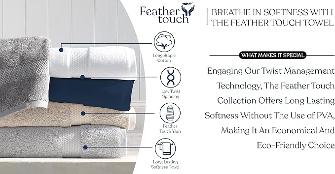 Delara Organic Cotton Luxuriously Plush Bath Sheet | GOTS & Oeko-TEX Certified | Premium Hotel Quality Towels | Feather Touch Technology| 650 GSM Long Staple|Soft, Quick Dry & Ultra-Absorbent 36"x70"