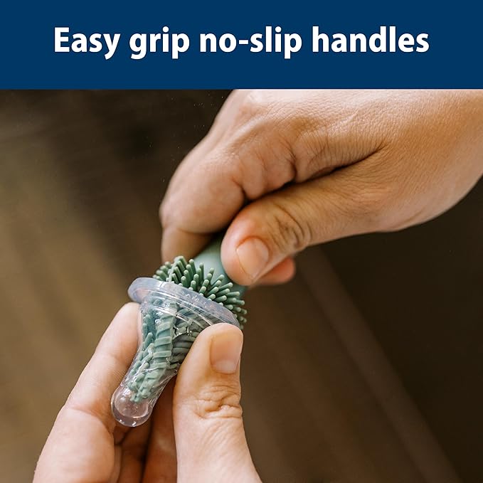 Dr. Brown's Silicone Cleaning Brush Set with Bottle, Spout, and Straw Brush, 3 Brushes to Clean Baby Bottles, Spouts, Nipples, and Straws, BPA Free – 36-Pack