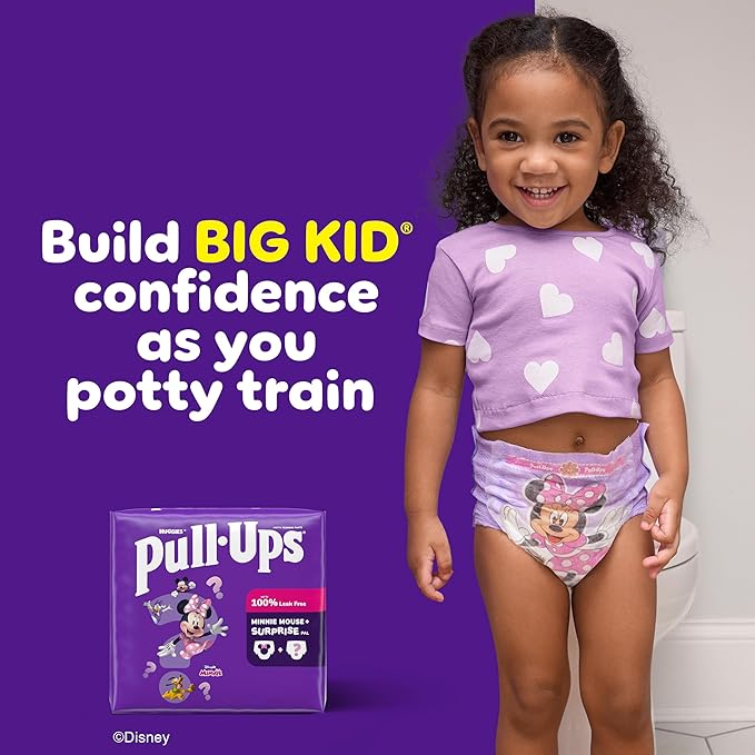 Pull-Ups Girls' Potty Training Pants, Size 2T-3T Training Underwear (16-34 lbs), 23 Count