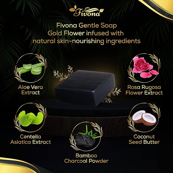 Fivona 4-in-1 Feminine Care Kit, Yoni Oil, Yoni Soap, Yoni Steaming Pot and Red Premium V Steam Herbs, Complete Herbal V Care Set