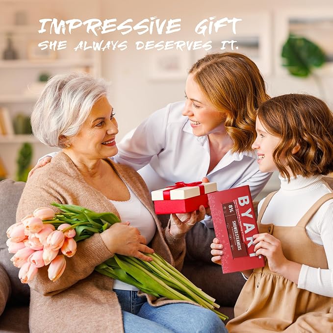 Shower Steamers Aromatherapy, 8% Natural Essential Oils, Women/Men Spa Steamer, Lingering Intense Aroma, Soothing Stress Relief, Body&Soul Relaxing Bath Bombs, Stocking Stuffer for Friend/Family