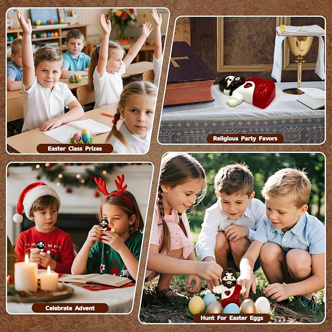 Taba Squishy, Ultra-Soft Jesus Squeeze Toys for Kids Adults, Fidget Sensory Stress Relief Squishies Toys, Food-Grade Silicone Cute Anxiety Relief Party Favors Gifts for Girls & Boys