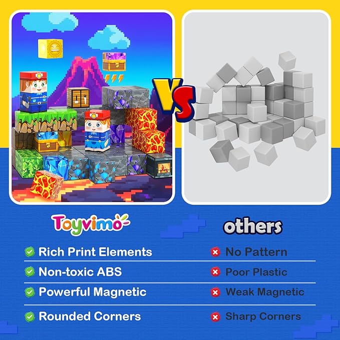 200PCS Magnetic Blocks STEM Sensory Kids Building Toys Magnetic Tiles with Magnet Board for Kids Ages 3+ Birthday for 3-5 6-7 8-12 Year Old Boys & Girls